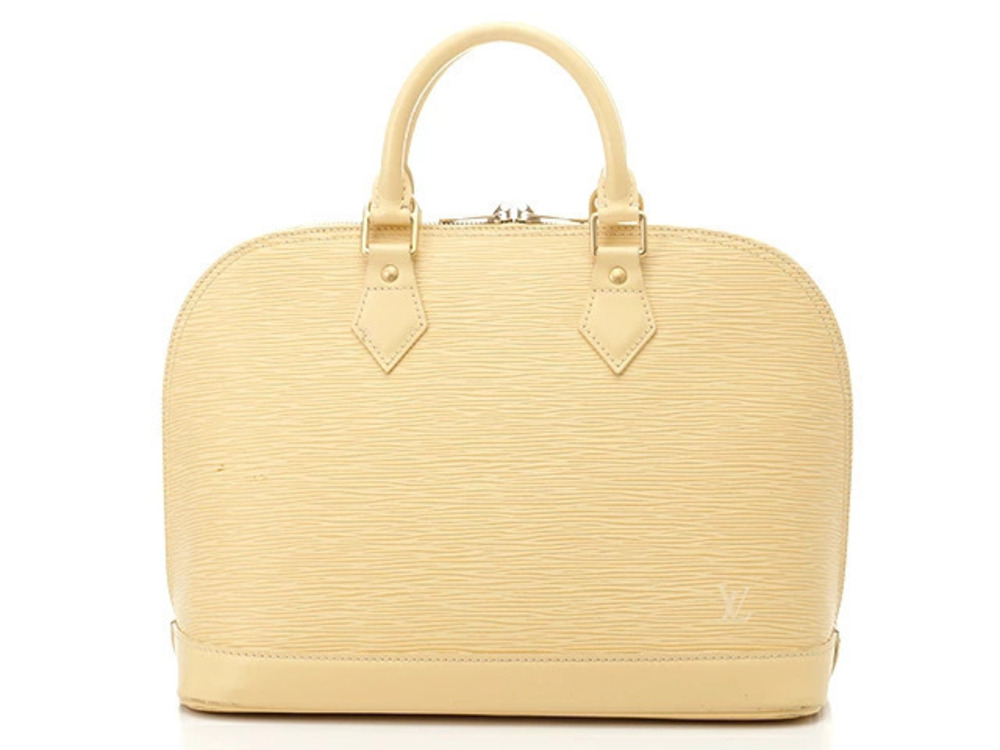 LOUIS VUITTON Alma Handbag Epi Leather Vanilla